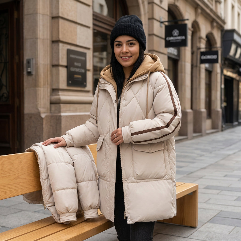 Campera dama Parka inflada Plumon
